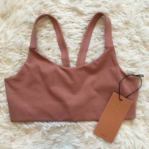 Girlfriend Collective Lou Sports Bra Rosebud S